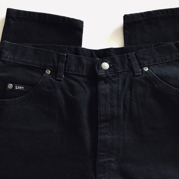 Lee Jeans Relaxed Fit Tapered Leg Black Jeans 14P - Picture 2 of 5